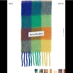 acne studios alpaca & mohair scarf